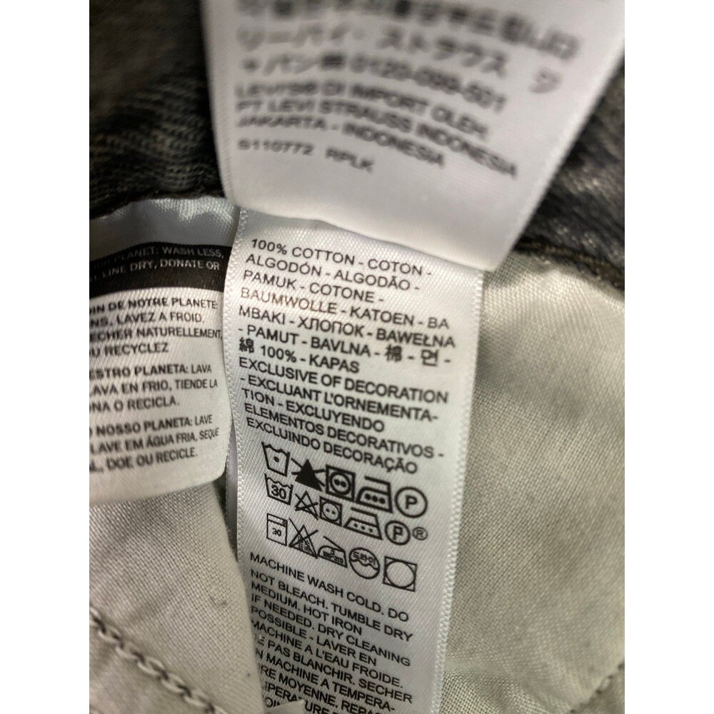 Levi’s Premium Baggy Dad Jeans In Chill At Home Black Grey 27 Relaxed Straight - Picture 10 of 11